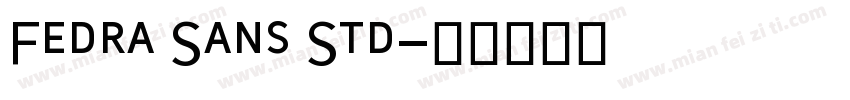 Fedra Sans Std字体转换